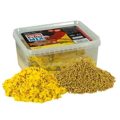 Benzar mix pelety rapid mix 1200 g - kyselina máslová (žlutá)
