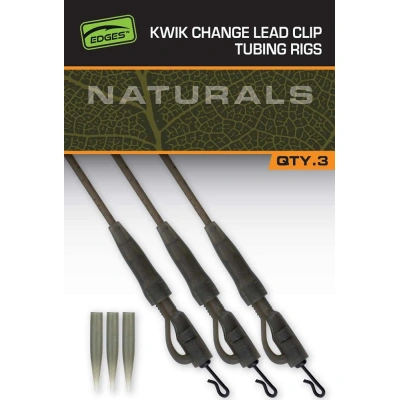 Fox montáž edges kwik change lead clip tubing rigs 3 ks