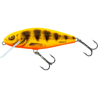 Salmo wobler perch floating yellow red tiger - 8 cm