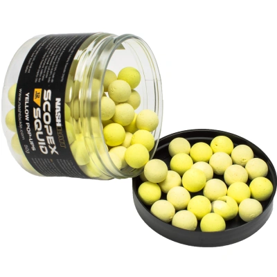 Nash plovoucí boilie scopex squid airball pop ups yellow - 50 g 12 mm