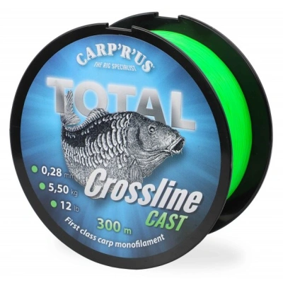 Carp´r´us vlasec total crossline cast green 500 m - průměr 0,30 mm / nosnost 6,8 kg
