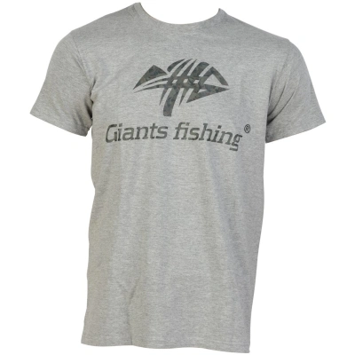 Giants fishing tričko pánské šedé camo logo - xxl