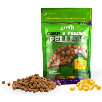 Zfish chytací pelety carp & feeder pellets 8 mm 200 g - sweet corn