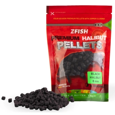 Zfish chytací pelety premium halibut pellets black halibut 200 g - 8 mm