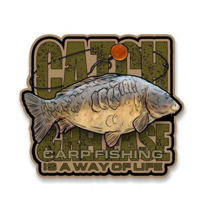 4anglersdesign samolepka 37 catch and release is a way of life