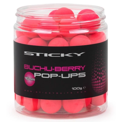 Sticky baits plovoucí boilies buchu berry pop-ups 100 g-12 mm