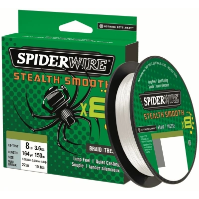 Spiderwire splétaná šňůra stealth smooth 8 průhledná 150 m - 0,23 mm 23,6 kg