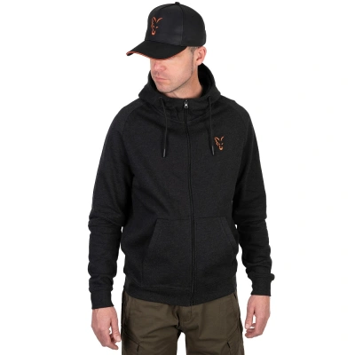 Fox mikina collection lightweight hoodie orange black - xxxl