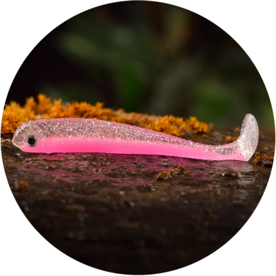 Redbass gumová nástraha ripper swimmer slim pink g uv - xl 125 mm