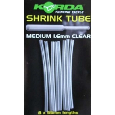 Korda Smršťovací bužírka Heat Shrink Tube clear 8ks - 1,6mm