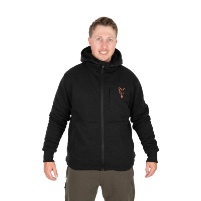 Fox Bunda Collection Sherpa Jacket Black & Orange - L