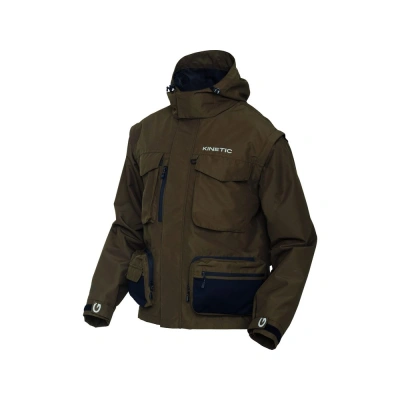 Kinetic Bunda Strider Zip-Off Jacket Olive - XL
