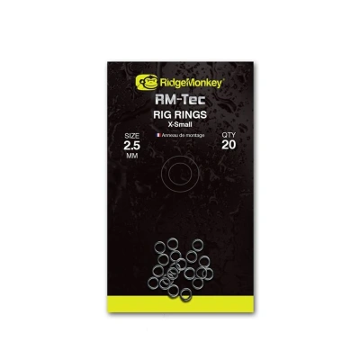RidgeMonkey Kroužek RM-Tec Rig Rings 20ks - Small 3mm