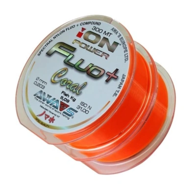 Awa-S Vlasec Ion Power Fluo+ Coral 2x300m - 0,261mm