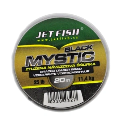 Jet fish návazcová šňůra black mystic 20 m 25 lb barva black