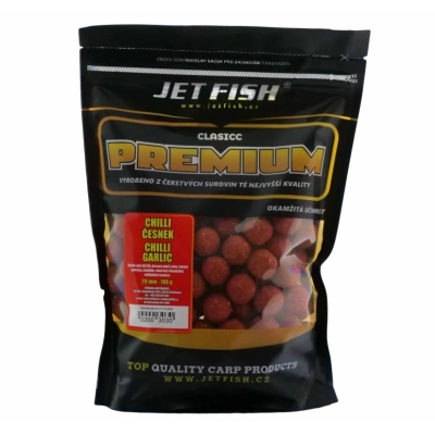 Jet fish boilie premium clasicc 700 g 20 mm-chilli česnek
