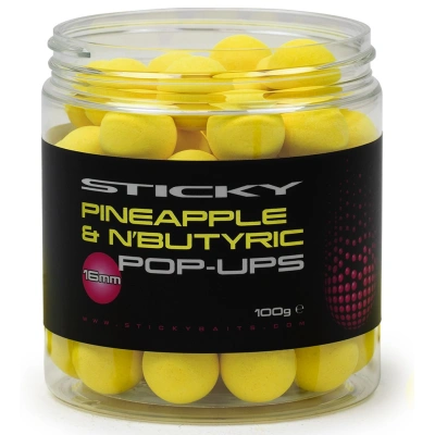 Sticky baits plovoucí boilies pineapple pop-ups 100 g-16 mm