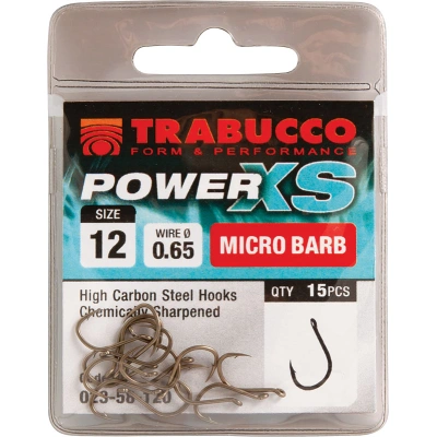 Trabucco háčky power xs 15 ks-velikost 8