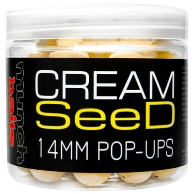 Munch baits plovoucí boilies pop-ups cream seed 200 ml-14 mm
