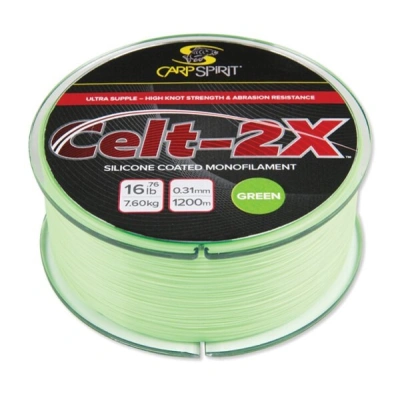 Carp spirit vlasec celt-2x mymetik green-průměr 0,285 mm / nosnost 6,45 kg / návin 1400 m
