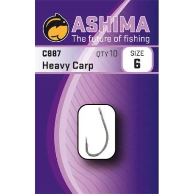 Ashima  háčky  c887 heavy carp  (10ks)-velikost 10