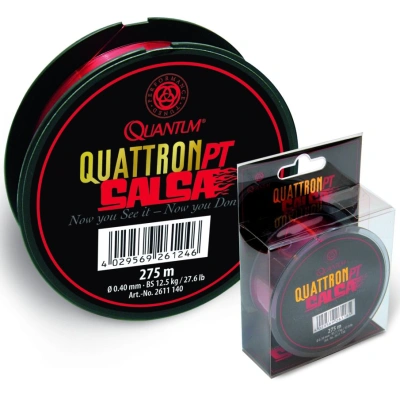 Quantum vlasec quattron salsa červená 275 m-průměr 0,18 mm / nosnost 2,8 kg