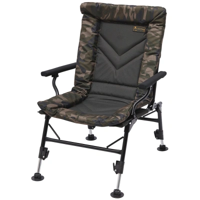 Prologic křeslo avenger comfort camo chair w/armrests covers