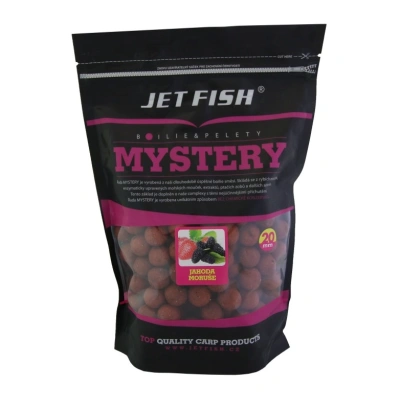 Jet fish boilie mystery jahoda moruše - 3 kg 24 mm