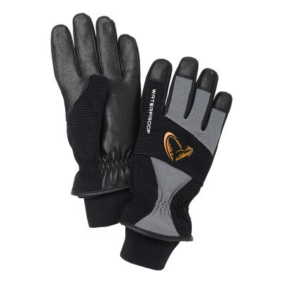 Savage gear rukavice thermo pro glove grey black - m