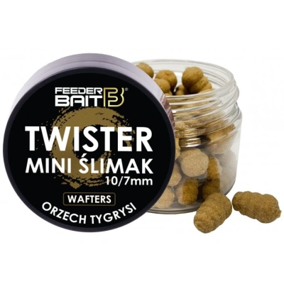Feederbait twister mini šlimak wafters 11x8 mm 25 ml - tygří ořech